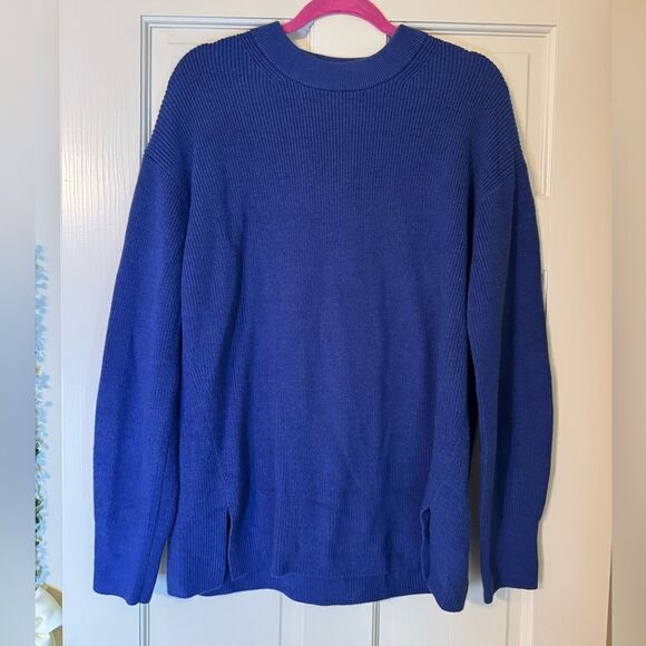 Women’s LuLuLemon Merino Wool-Blend Ribbed Crewneck Sweater Sz 10 - Picture 1 of 4